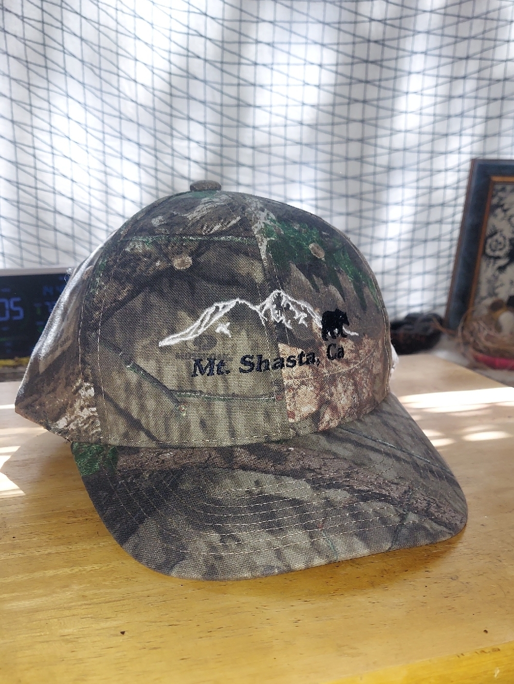 Port Authority Camouflage Cap with Black Trim